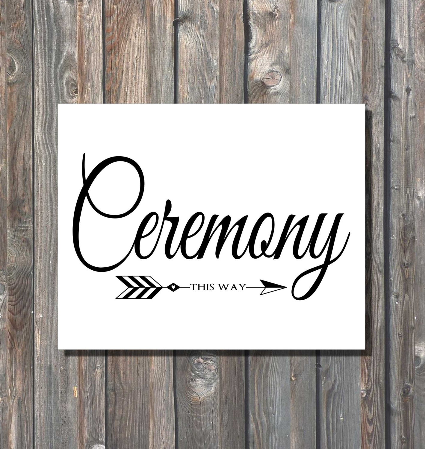 Printable Wedding Ceremony Signceremony This By Happyfiestadesign 6742