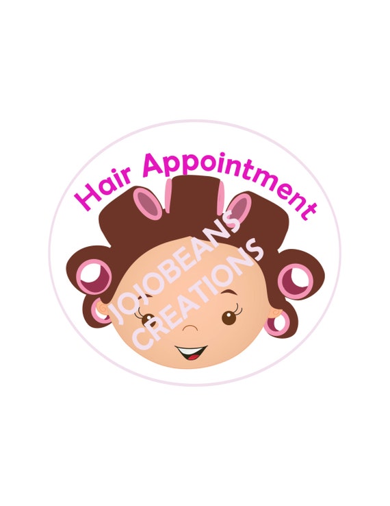 Hair Appointment Stickers by JojoBeansGoodies on Etsy