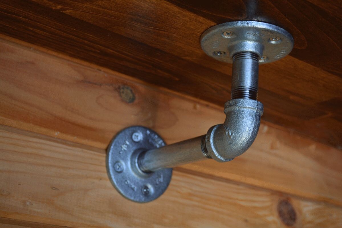 Industrial Pipe Shelf Bracket Metal Pipe Shelf Bracket