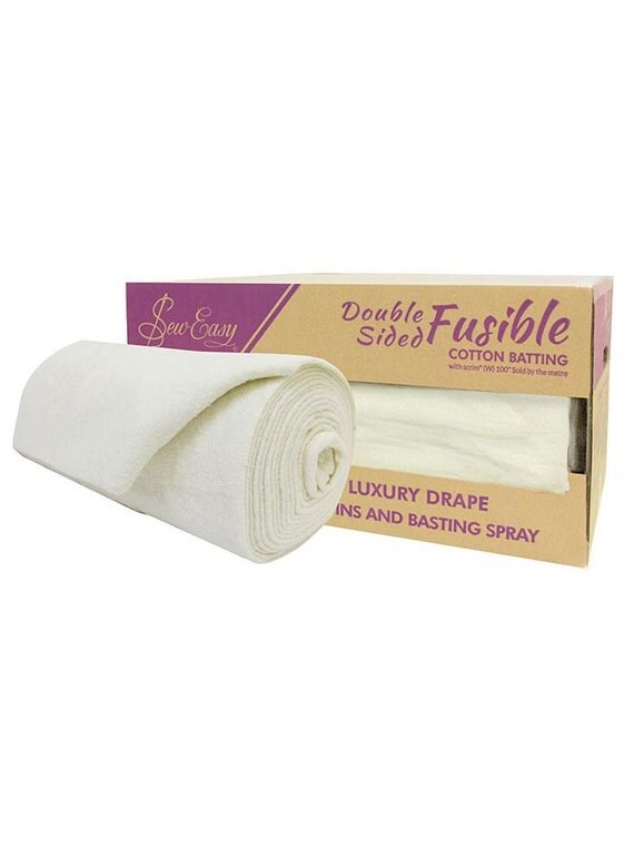 Sew Easy 100 Cotton Double Sided Fusible Quilt Batting 2.5