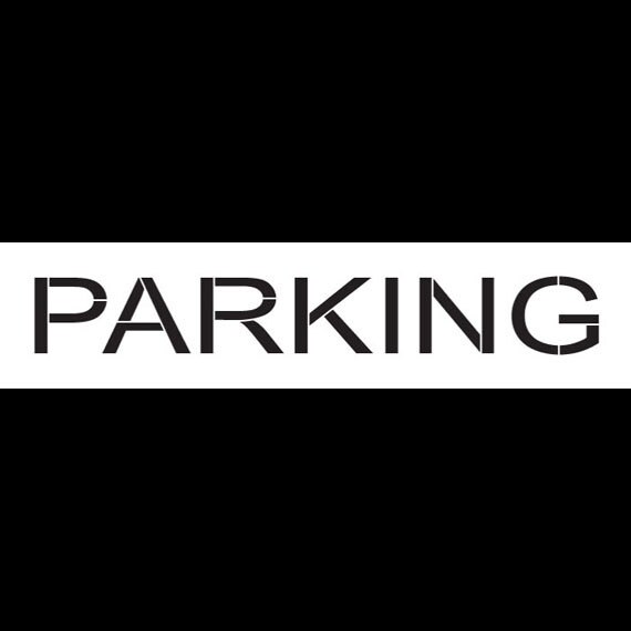 Parking Word Stencil 24 x 6 SKU:STCL858_5