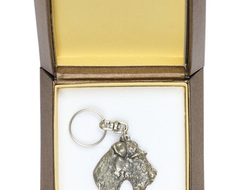 Wire Fox Terrier Made In U.K Artistic Style Dog Key Ring - Foto 11