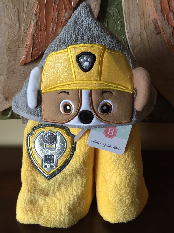 hooded paw patrol blanket