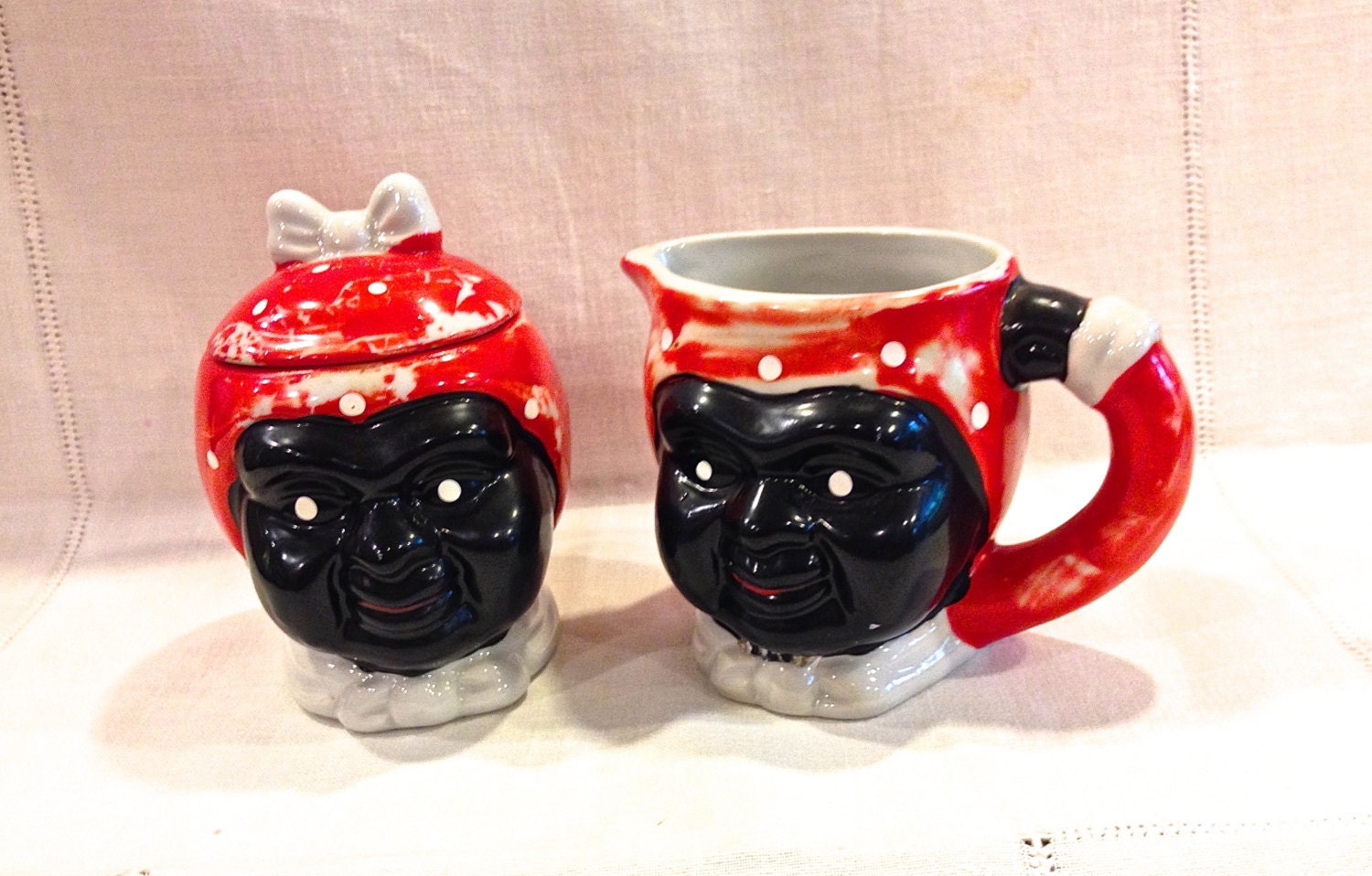 Vintage sugar and hot sale creamer set