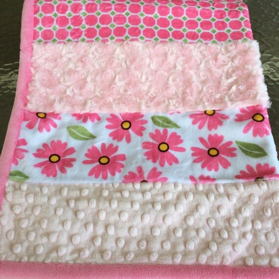 Soft and Cuddly Baby Blanket Made with Cuddle Fabric.