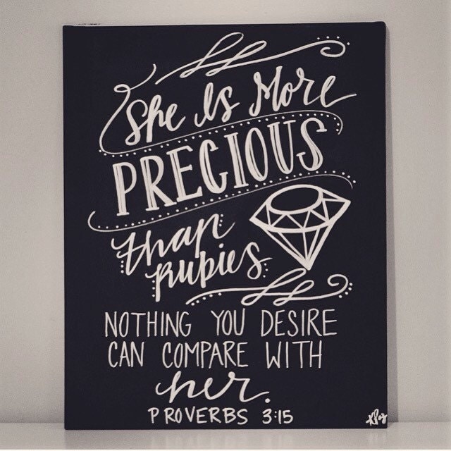 Bible verse chalkboard canvas by PaintingGraceDesigns on Etsy