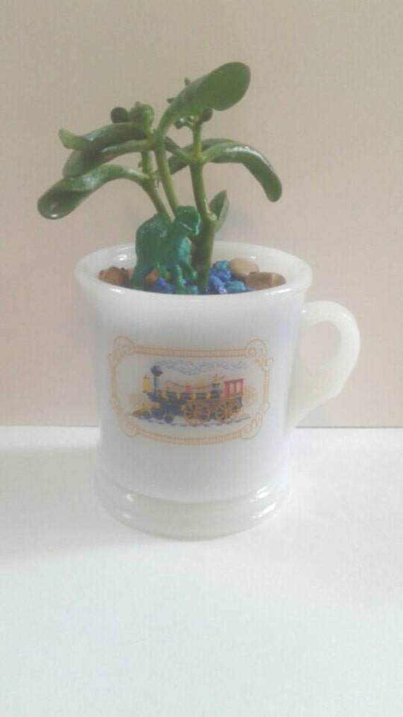 Repurposed Avon Coffee Cup Planter With by
