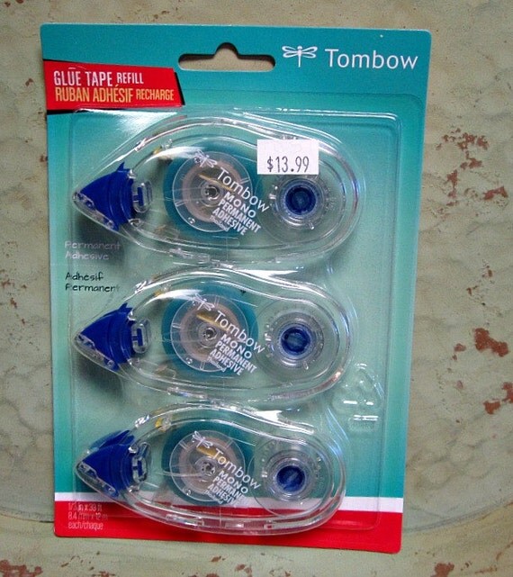 Tombow Glue Tape Refill 3 Pack by VintageCropSpot on Etsy