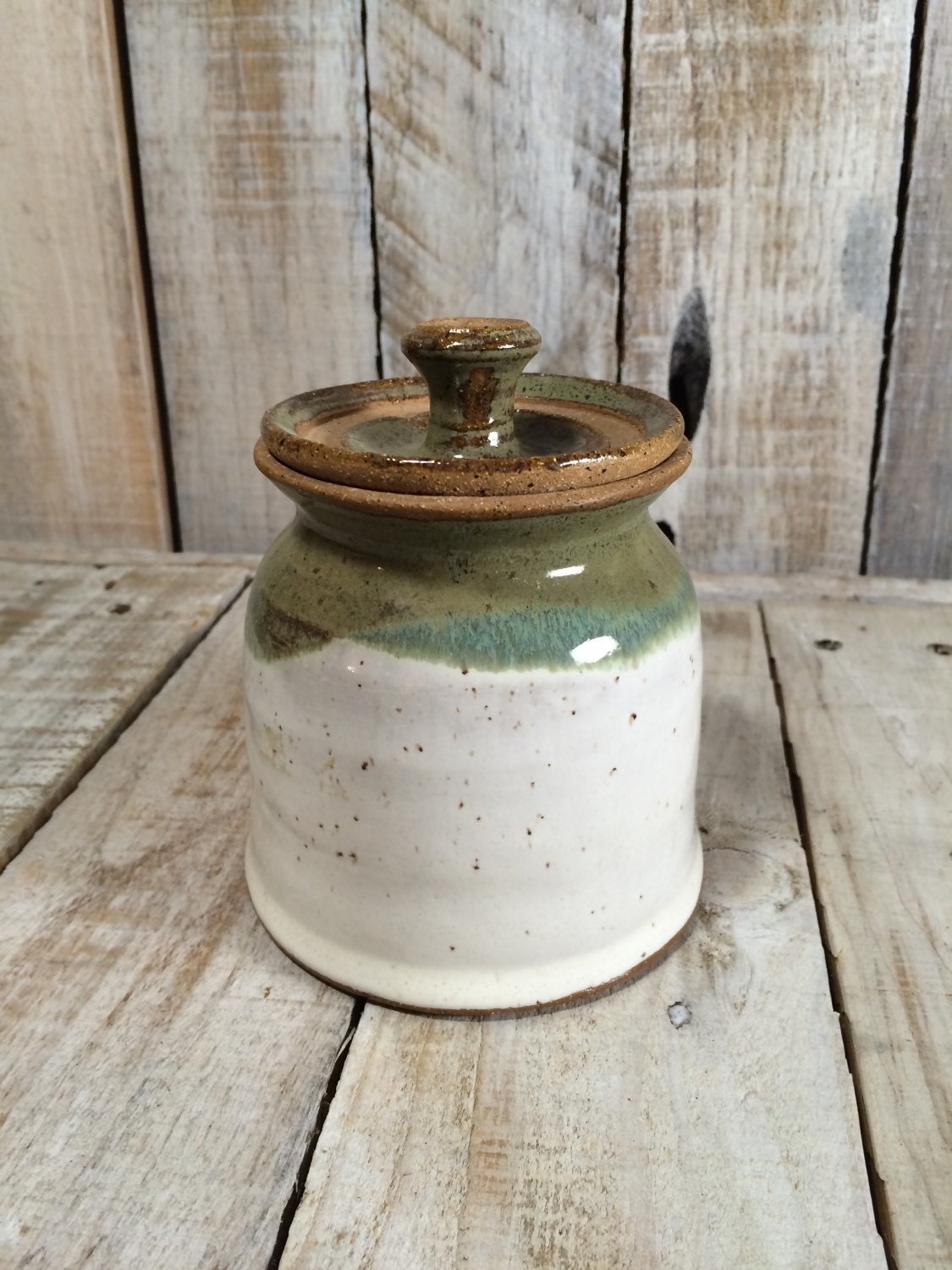 Ceramic Jar with Lid Bathroom Jar Cotton Swabs Vanity Jar
