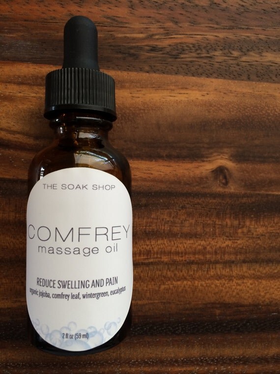 COMFREY massage oil Reduce swelling and pain by TheSoakShop