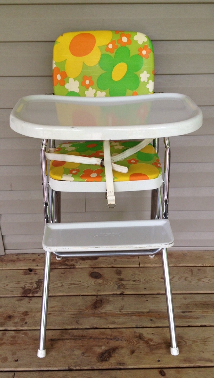 vintage-cosco-high-chair-groovy-floral-with-white-tray-large-yellow