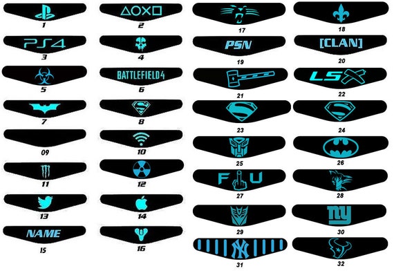 Download PS4 Lightbar Decal Choose 6