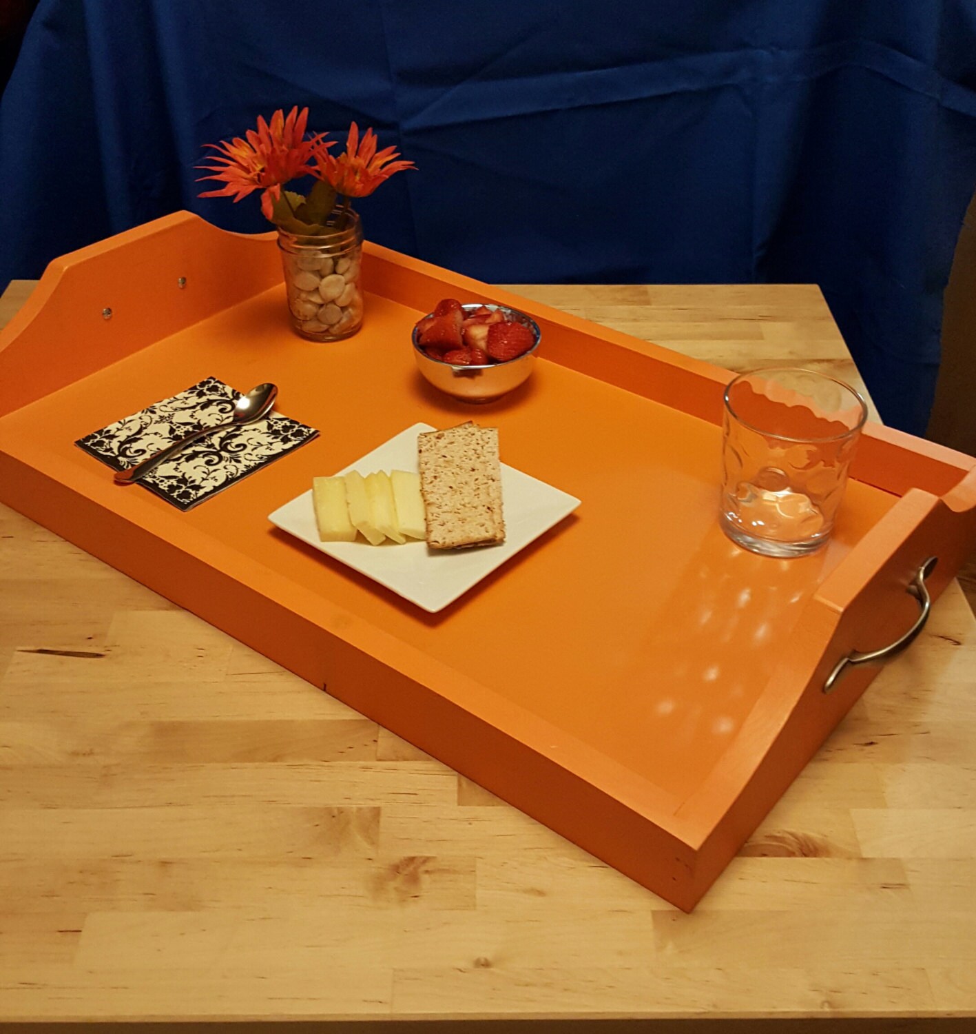 Custom handmade Serving Tray breakfast tray centerpiece
