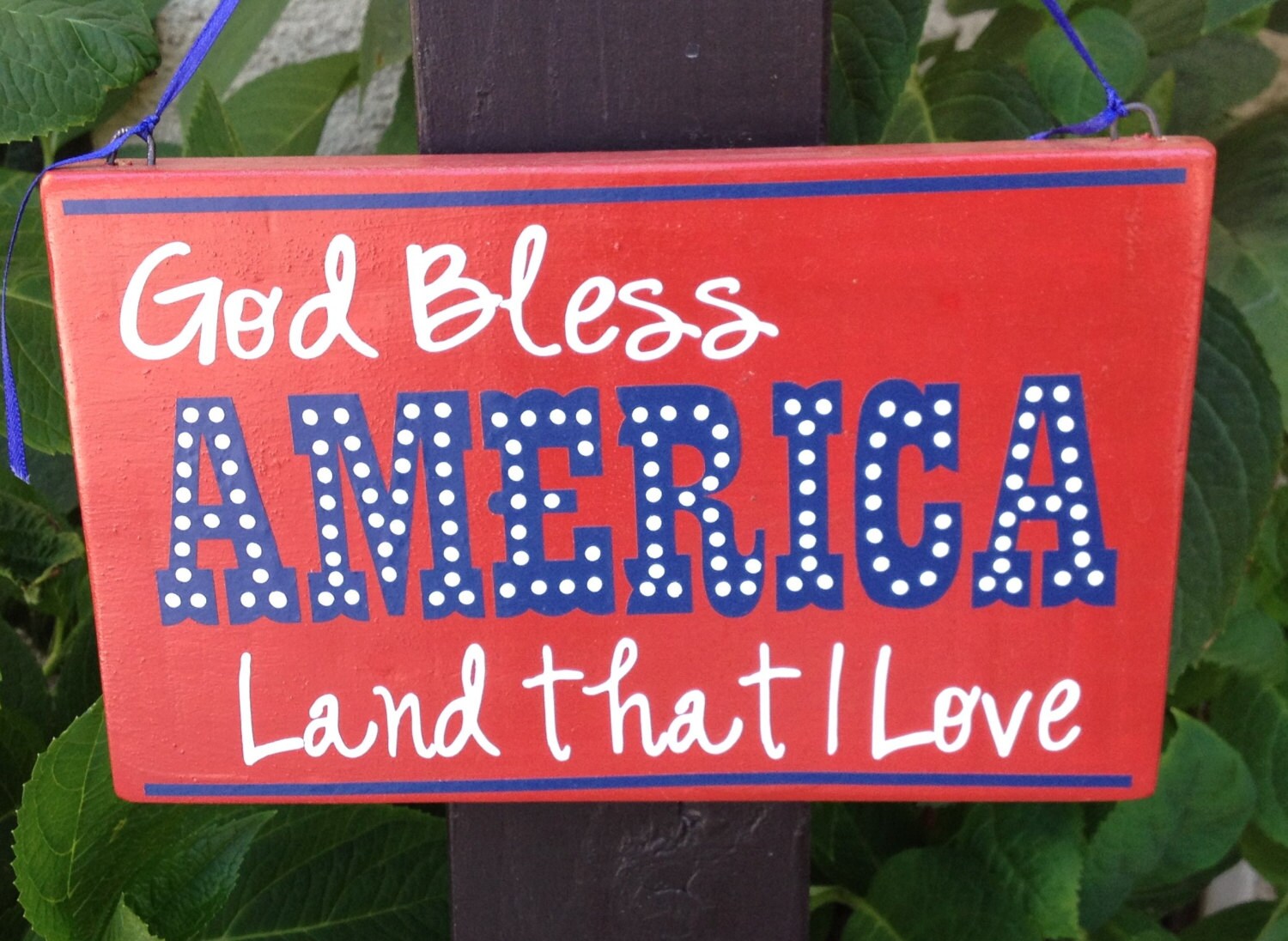 God Bless America Land That I Love By Cjlcrafts On Etsy