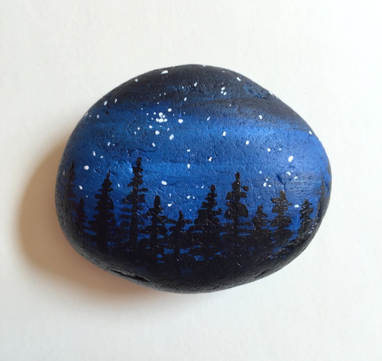 Handful of Stars One Medium Handpainted Rocks Night Sky