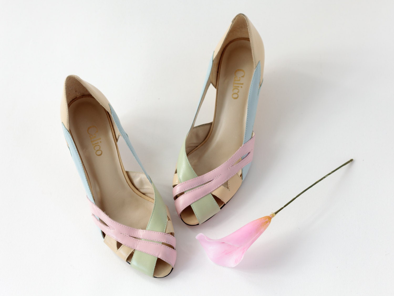 pastel color sandals