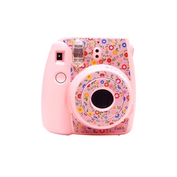 camera sticker fujifilm instax mini 8 camera decal pink floral