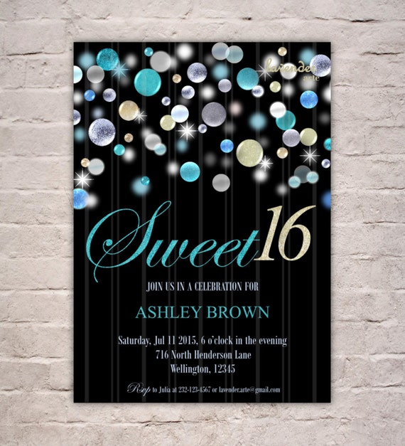 16Th Birthday Party Invitations 8