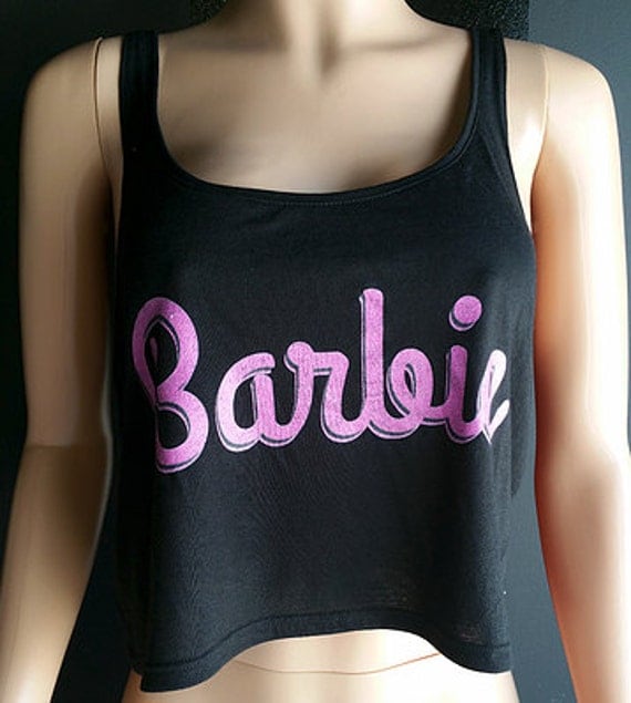 cropped barbie tank top