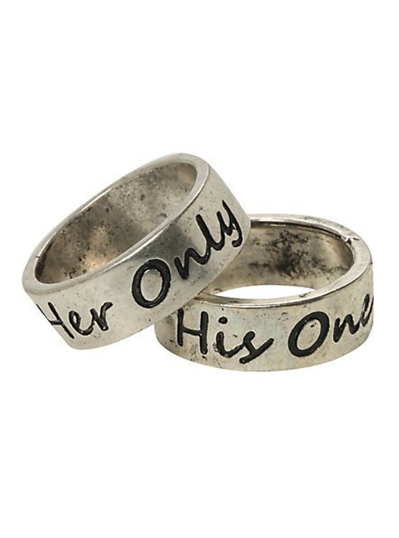 His and hers ring, couple rings, boyfriend and girlfriend rings