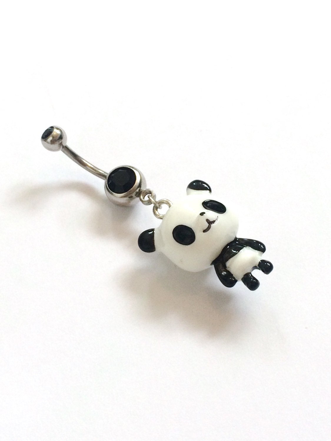 SALE Belly button ring belly bar 14g silver belly ring