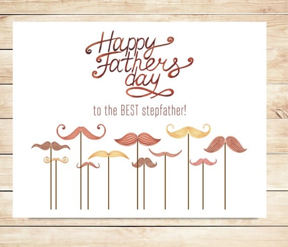 Printable StepFather s Day Card DIY Step Father s