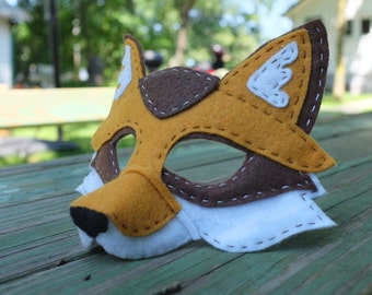 Handstitched Felt Mask, The Fox Mask