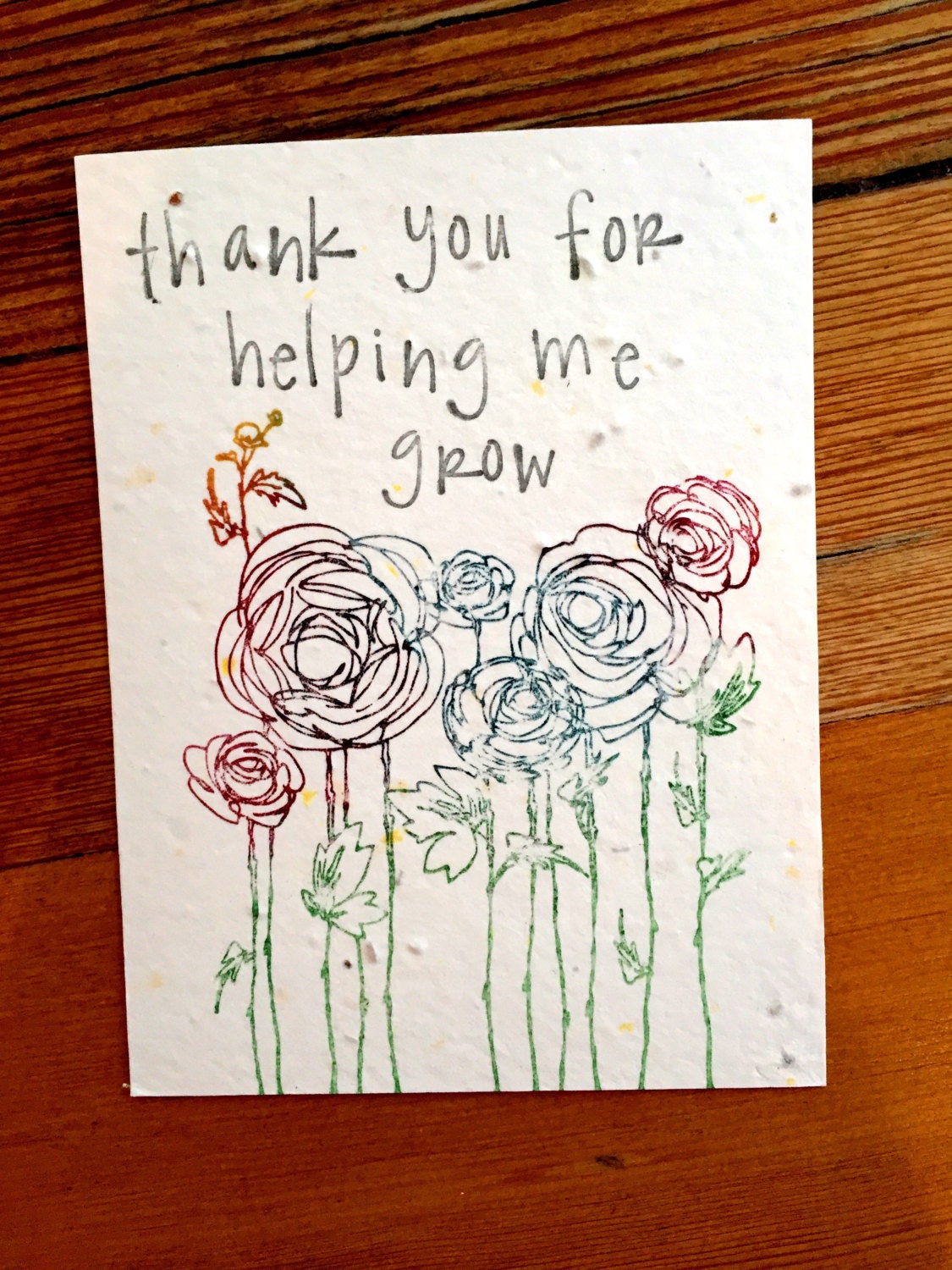 Wildflower Seed Greeting Card Seed Paper Plantable Greeting