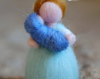 Earring Mamy, Waldorf inspired tale, wool