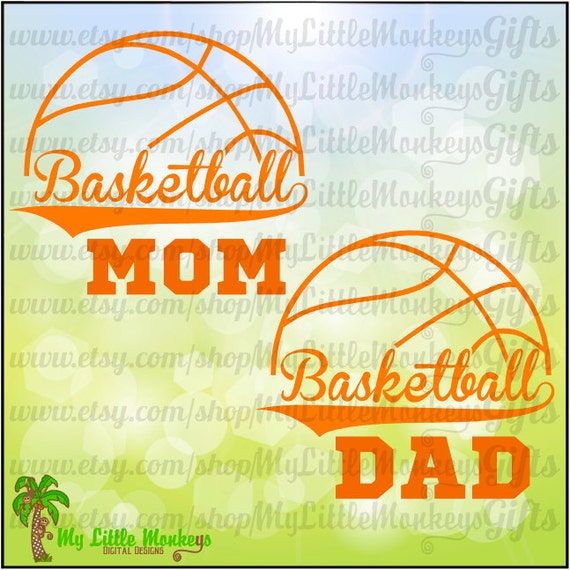 Download Basketball Mom Dad Split Design Full Color Digital File Jpeg