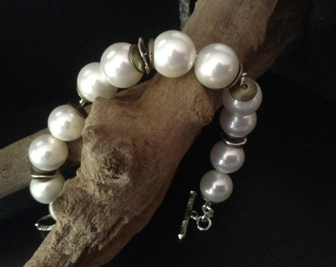 South Sea Shell Mother Of Pearl Bracelet