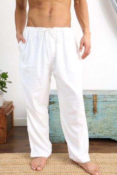 Lounge Pants White light loose fitting and exceptionally