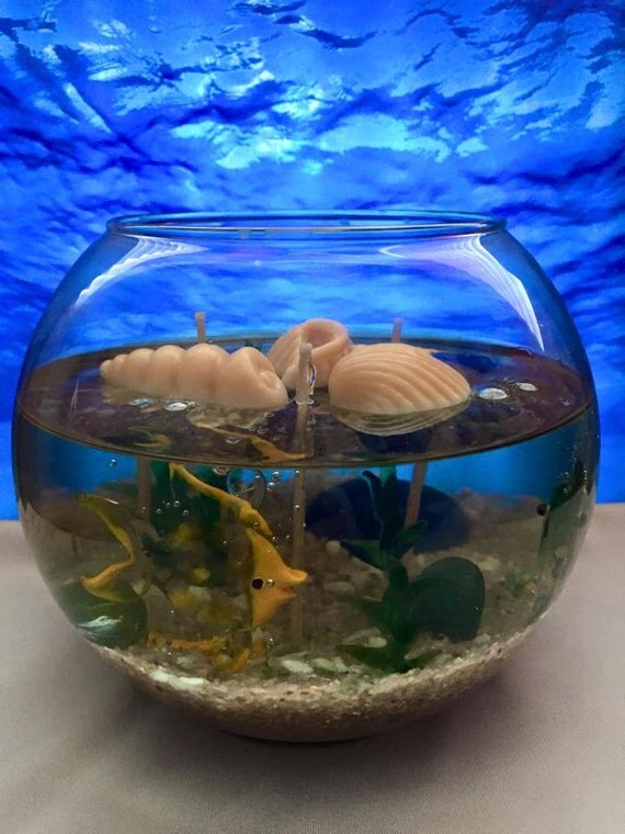 16 oz Aquarium Gel CandleChoose your scent by NewMoonCandles