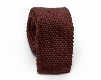 knitted skinny tie