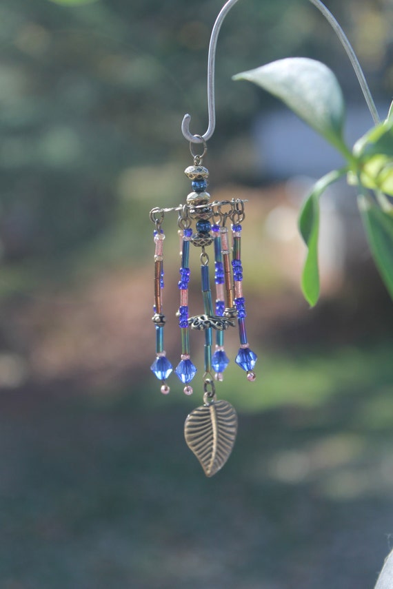 Items similar to Miniature Fairy Garden Wind Chime, Dollhouse Windchime, Mini Garden Accessory