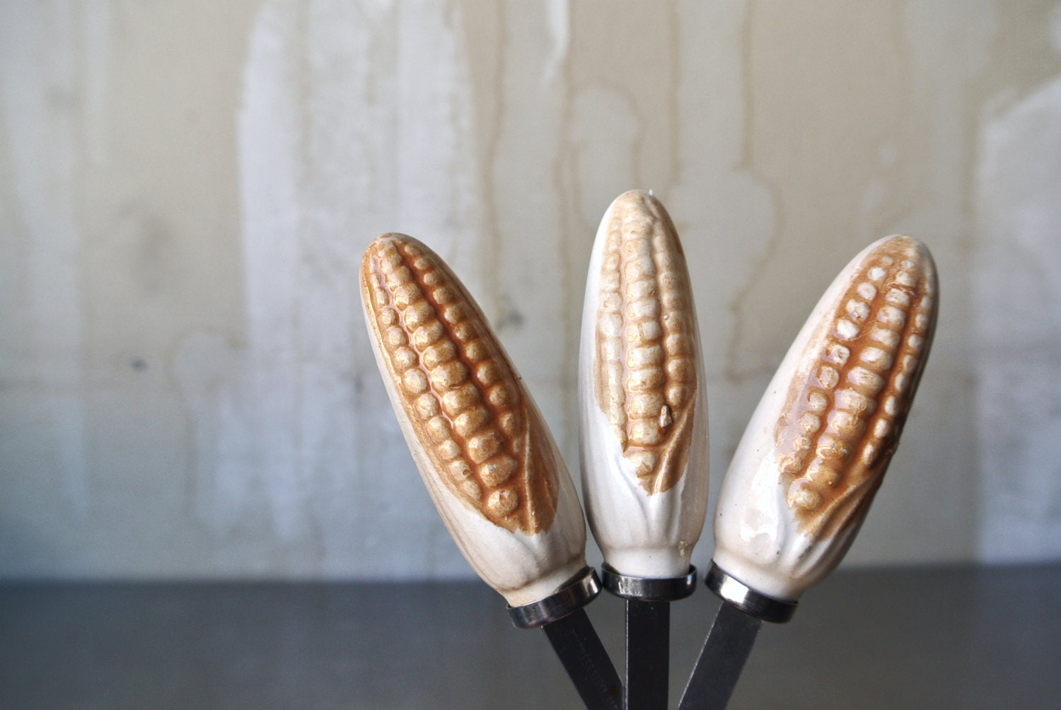 Cute Vintage Ceramic Corn Holders Vintage Corn Picks Vintage Butter
