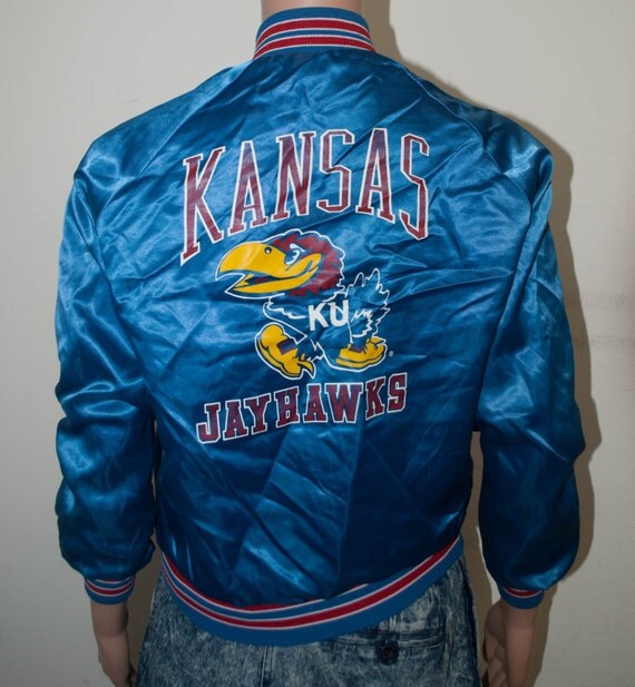 Kansas University Jayhawks Red Vintage Varsity Jacket