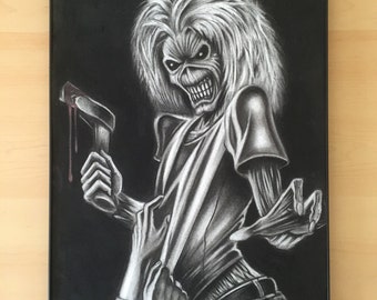 Items similar to Iron Maiden stencil on griptape sheet on Etsy