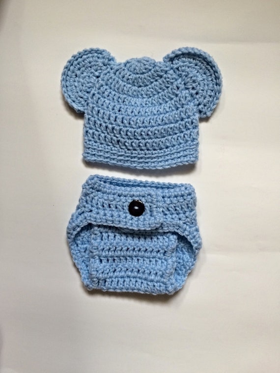 Items similar to Baby Diaper Cover Set/ Boy Diaper Set/ Crochet Diaper