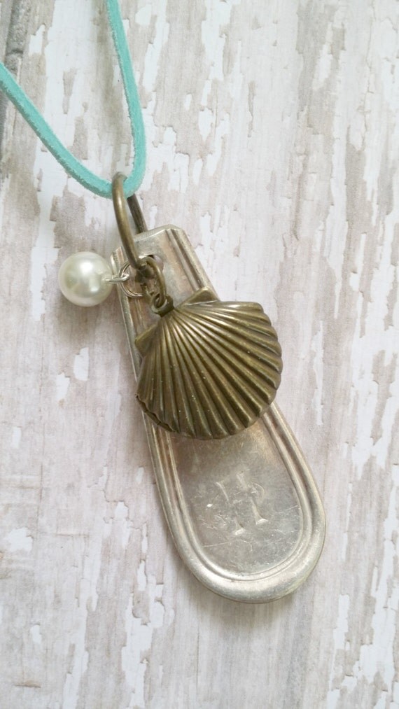 Spoon Pendant Necklace / Spoon Handle by busybeemamajewelryco