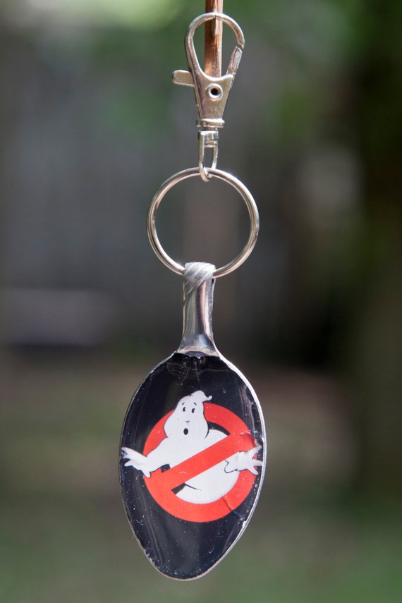 Ghostbusters Image Spoon Keychain or Necklace by SimplyOli on Etsy