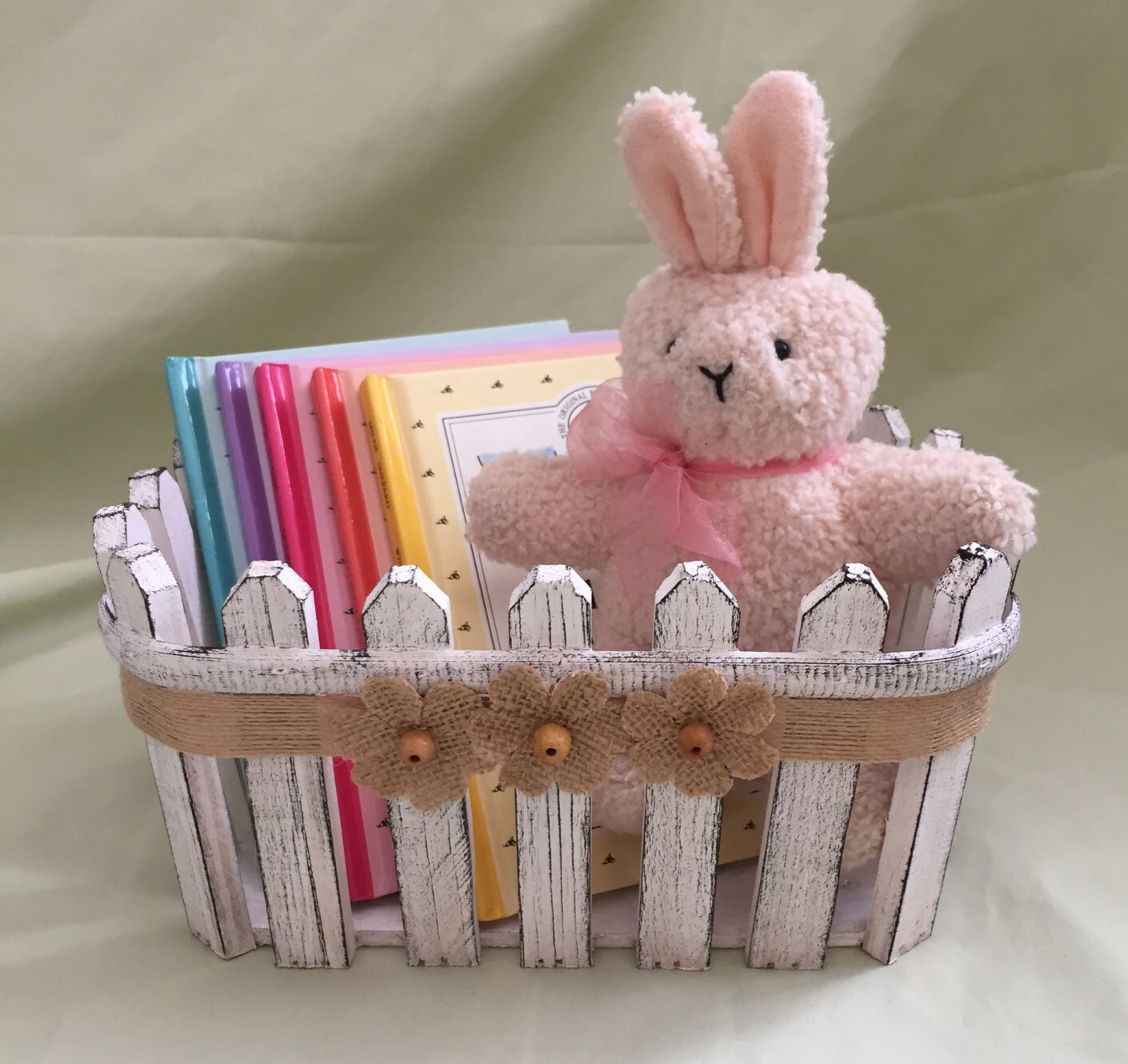 Decorative Storage Basket Nursery Storage Picket Fence