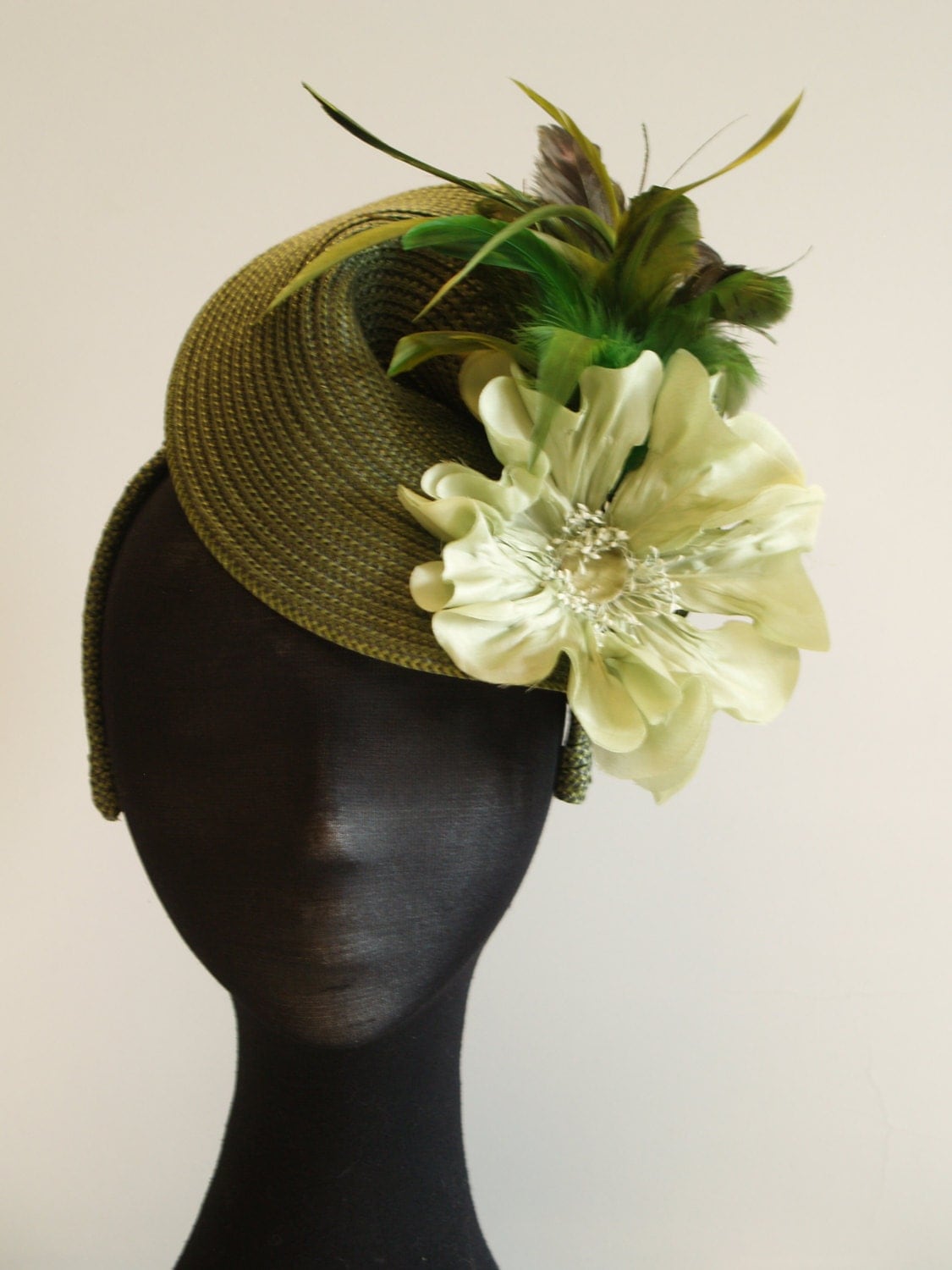 Stylish Green Fascinator