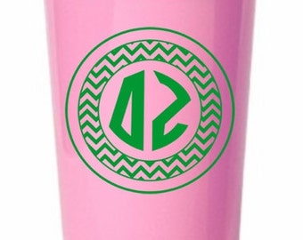 Delta Zeta Monogrammed Giant Plastic Cup