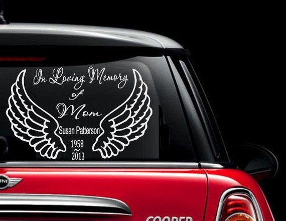 In Loving Memory of Custom Auto Wall or Window Decal