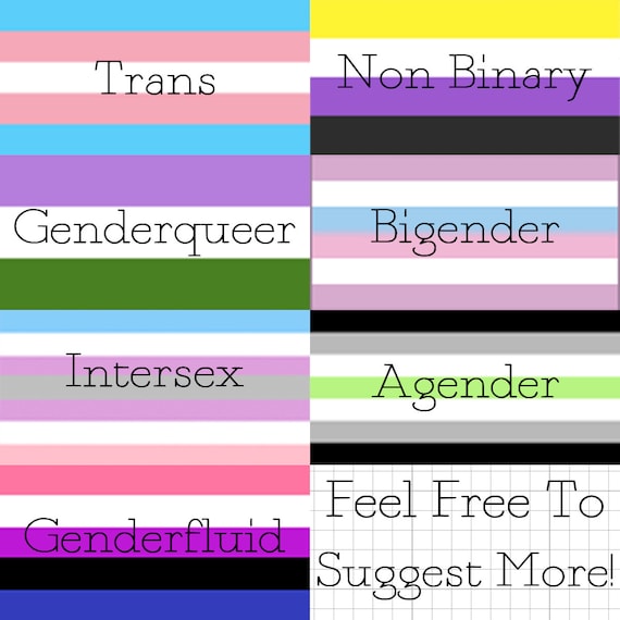 Gender Identity Stickers by TottsyCrafts on Etsy