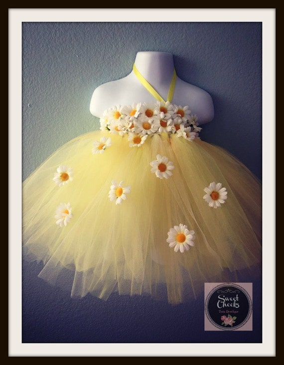 Sweet Daisy tutu dress summer tutu yellow by