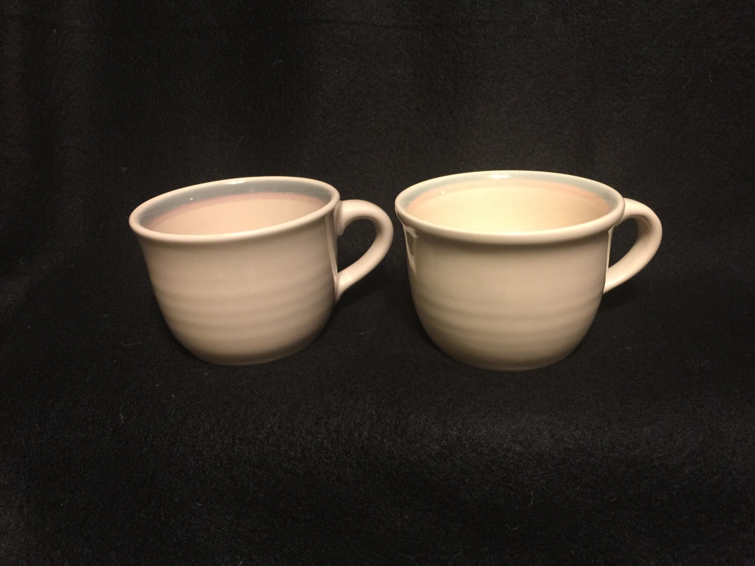 Pfaltzgraff Aura Coffee Cups Set of 2 Vintage Pottery