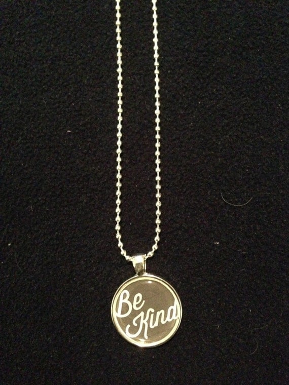 Be Kind Necklace by PlumSoda on Etsy