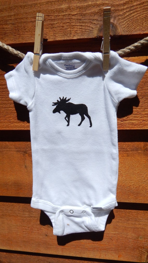 Moose Baby Onesie Boy or Girl